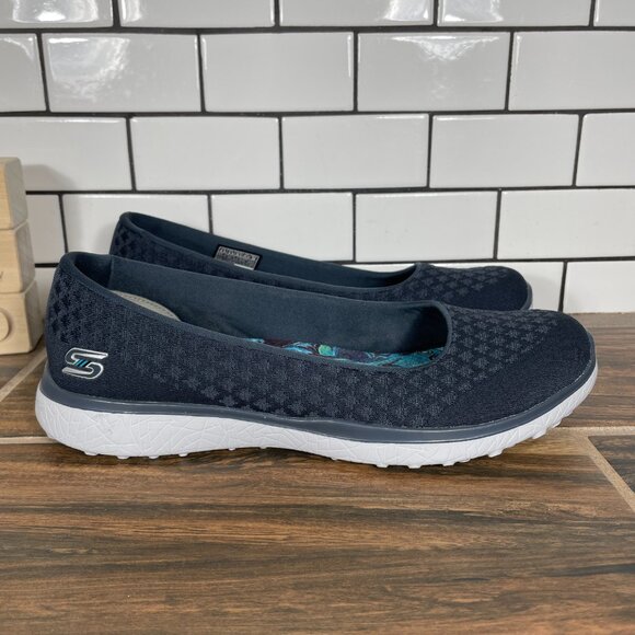 Skechers Microburst One Up Womens Size 8.5 Shoes Charcoal Comfort Slip On - Picture 3 of 12